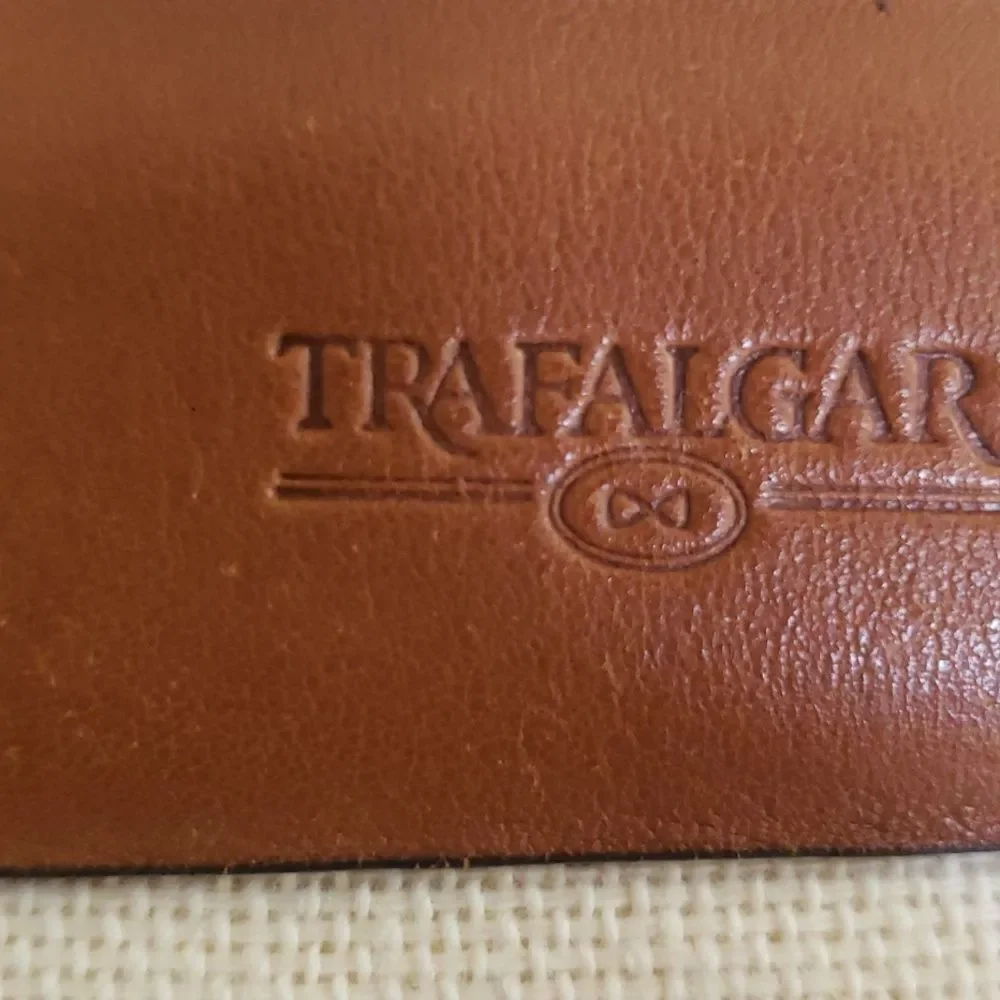 Trafalgar Belt Mens 36 TX Brown Snakeakin Embossed Leather Metal Trim Western
